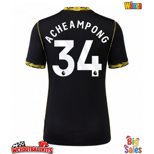 Chelsea Josh Acheampong #34 Replica Away Stadium Shirt for Women 2026-27 Short Sleeve